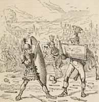 An illustration from The comic history of Rome (1850)
