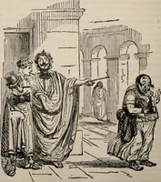 An illustration from The comic history of Rome (1850)