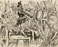 An illustration from The comic history of Rome (1850)