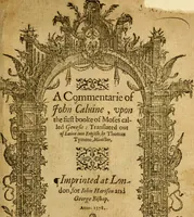 An illustration from A Commentarie of John Calvine upon the first booke of Moses called Genesis (1578)