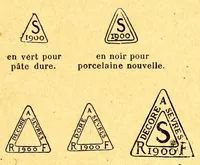 Picture 7 of 14 from Comment reconnaître les porcelaines et les faïences d'après leurs marques et leurs caractères (1914), leaf 205