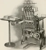 An illustration from Commercial bookbinding; a description of the processes and the various machines used (1910)