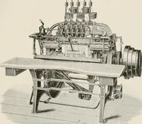 An illustration from Commercial bookbinding; a description of the processes and the various machines used (1910)