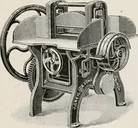 An illustration from Commercial bookbinding; a description of the processes and the various machines used (1910)