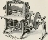 An illustration from Commercial bookbinding; a description of the processes and the various machines used (1910)