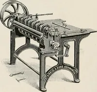 An illustration from Commercial bookbinding; a description of the processes and the various machines used (1910)