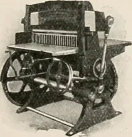 An illustration from Commercial bookbinding; a description of the processes and the various machines used (1910)