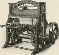 An illustration from Commercial bookbinding; a description of the processes and the various machines used (1910)