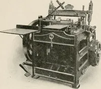 An illustration from Commercial bookbinding; a description of the processes and the various machines used (1910)
