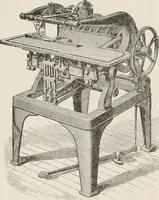 An illustration from Commercial bookbinding; a description of the processes and the various machines used (1910)