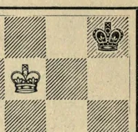 An illustration from Common sense in chess (1910)