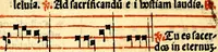 Picture 35 of 58 from Compendiu musices confectu ad faciliore instructione cantum chorale discentiu: necnõ ad introductione huius libelli: qui Cãtorinus intitulatur: omnibus diuino cultui deditis p[er]putilis necessarius: vt in tabula hic immediate sequeti latius apparet (1513), leaf 143