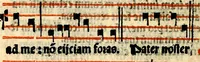 Picture 47 of 58 from Compendiu musices confectu ad faciliore instructione cantum chorale discentiu: necnõ ad introductione huius libelli: qui Cãtorinus intitulatur: omnibus diuino cultui deditis p[er]putilis necessarius: vt in tabula hic immediate sequeti latius apparet (1513), leaf 205