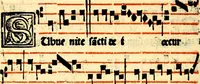 Picture 55 of 58 from Compendiu musices confectu ad faciliore instructione cantum chorale discentiu: necnõ ad introductione huius libelli: qui Cãtorinus intitulatur: omnibus diuino cultui deditis p[er]putilis necessarius: vt in tabula hic immediate sequeti latius apparet (1513), leaf 233