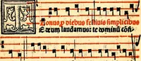 Picture 57 of 58 from Compendiu musices confectu ad faciliore instructione cantum chorale discentiu: necnõ ad introductione huius libelli: qui Cãtorinus intitulatur: omnibus diuino cultui deditis p[er]putilis necessarius: vt in tabula hic immediate sequeti latius apparet (1513), leaf 238