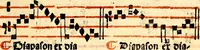 An illustration from Compendiu musices confectu ad faciliore instructione cantum chorale discentiu: necnõ ad introductione huius libelli: qui Cãtorinus intitulatur: omnibus diuino cultui deditis p[er]putilis necessarius: vt in tabula hic immediate sequeti latius apparet (1513)