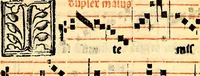 An illustration from Compendiu musices confectu ad faciliore instructione cantum chorale discentiu: necnõ ad introductione huius libelli: qui Cãtorinus intitulatur: omnibus diuino cultui deditis p[er]putilis necessarius: vt in tabula hic immediate sequeti latius apparet (1513)
