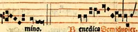 Picture 20 of 58 from Compendiu musices confectu ad faciliore instructione cantum chorale discentiu: necnõ ad introductione huius libelli: qui Cãtorinus intitulatur: omnibus diuino cultui deditis p[er]putilis necessarius: vt in tabula hic immediate sequeti latius apparet (1513), leaf 49