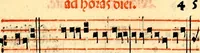 Picture 32 of 58 from Compendiu musices confectu ad faciliore instructione cantum chorale discentiu: necnõ ad introductione huius libelli: qui Cãtorinus intitulatur: omnibus diuino cultui deditis p[er]putilis necessarius: vt in tabula hic immediate sequeti latius apparet (1513), leaf 96