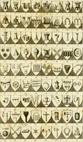 An illustration from A complete body of heraldry : containing, an historical enquiry into the origin of armories, and the rise and progress of heraldry, considered as a science ... (1780)