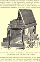 An illustration from A complete dictionary of dry goods and history of silk, cotton, linen, wool and other fibrous substances, including a full explanation of the modern processes of spinning, dyeing and weaving, with an appendix containing a treatise on window trimming, German words and phrases, with their English pronunciation and signification, together with various useful tables (1892)