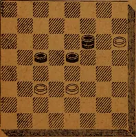 An illustration from A complete guide to the game of draughts .. (1909)