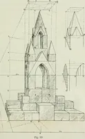 An illustration from Complete perspective course : comprising the elementary and advanced stages of perspective, the projection of shadows and reflections, with exercises in theory and practice, also the practical application of perspective (1900)