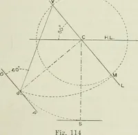 An illustration from Complete perspective course : comprising the elementary and advanced stages of perspective, the projection of shadows and reflections, with exercises in theory and practice, also the practical application of perspective (1900)