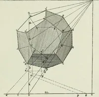An illustration from Complete perspective course : comprising the elementary and advanced stages of perspective, the projection of shadows and reflections, with exercises in theory and practice, also the practical application of perspective (1900)