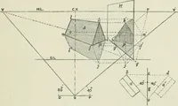 An illustration from Complete perspective course : comprising the elementary and advanced stages of perspective, the projection of shadows and reflections, with exercises in theory and practice, also the practical application of perspective (1900)