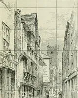 An illustration from Complete perspective course : comprising the elementary and advanced stages of perspective, the projection of shadows and reflections, with exercises in theory and practice, also the practical application of perspective (1900)