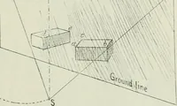 An illustration from Complete perspective course : comprising the elementary and advanced stages of perspective, the projection of shadows and reflections, with exercises in theory and practice, also the practical application of perspective (1900)