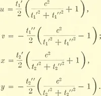 An illustration from Complex conics and their real representation (1917)
