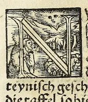 An illustration from Complexion : Natür vnd Eigenschafft eines yeden Menschen zü erfaren, auch seiner Gebürtstund vnnd Zeychen, ... auss zü rechnen (1534)