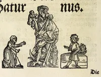 An illustration from Complexion : Natür vnd Eigenschafft eines yeden Menschen zü erfaren, auch seiner Gebürtstund vnnd Zeychen, ... auss zü rechnen (1534)