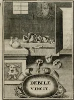 Picture 21 of 107 from Conceptvs chronographicvs de concepta sacra Deipara : Septingentis Sacrae Scripturae, ss. patrum, ac rationum, nec non historiarum, symbolorum, antiquitatum, et anagrammatum suffragiis roboratus : ac totidem praefixis chronographicis, annum currentem prodentibus copiose instructus : occasione saeculi, hoc eodem anno septima vice absoluti, et celebrati, a patribus Benedictinis liberi, ac imperialis monasterii ad SS. Udalricum, & Afram, Augustae Vindelicorum (1712), leaf 74