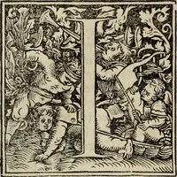 An illustration from Concilia omnia, tam generalia quam particularia : ab apostolorum temporibus in hunc vsque diem a sanctissimis patribus celebrata, & quorum acta literis mandata, ex vetustissimis diuersa[rum] regionu bibliothecis haberi potuere, his duobus tomis continentur : tomvs primvs ea recenset concilia, quae a beato Petro apostolo vsq[ue] ad Iohanne huius nominis papam secundu seruata inuenimus : quo[rum] ordinem & nomina si quis accuratius desideret, versa pagina indicabit (1538)