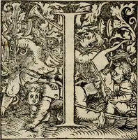 An illustration from Concilia omnia, tam generalia quam particularia : ab apostolorum temporibus in hunc vsque diem a sanctissimis patribus celebrata, & quorum acta literis mandata, ex vetustissimis diuersa[rum] regionu bibliothecis haberi potuere, his duobus tomis continentur : tomvs primvs ea recenset concilia, quae a beato Petro apostolo vsq[ue] ad Iohanne huius nominis papam secundu seruata inuenimus : quo[rum] ordinem & nomina si quis accuratius desideret, versa pagina indicabit (1538)
