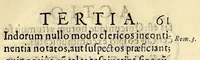 An illustration from Concilium Limense. Celebratum anno 1583. sub Gregorio XIII. Sum. Pont. auctoritate Sixti Quinti Pont. Max. approbatum. (1614)
