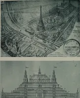 An illustration from Concours pour l'Exposition universelle de 1900; projets exposés au Palais de l'industrie (1895)