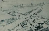 An illustration from Concours pour l'Exposition universelle de 1900; projets exposés au Palais de l'industrie (1895)