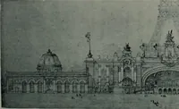 An illustration from Concours pour l'Exposition universelle de 1900; projets exposés au Palais de l'industrie (1895)