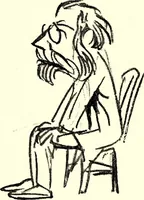 An illustration from Confessions of a caricaturist (1917)