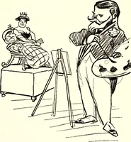 An illustration from Confessions of a caricaturist (1917)