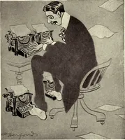 An illustration from Confessions of a caricaturist (1917)