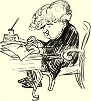 An illustration from Confessions of a caricaturist (1917)