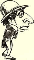 An illustration from Confessions of a caricaturist (1917)