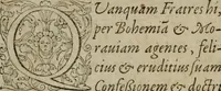 An illustration from Confessio fidei et religionis Christianae, qvam sereniss : et potentiss : Romanorum Vngariae & Bohemiae &c (1575)