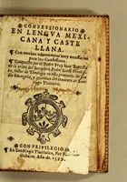 An illustration from Confessionario en lengua mexicana y castellana. : Con muchas aduertencias muy necessarias para los Confessores. (1599)