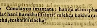 An illustration from Confessionario muy copioso en dos lenguas, aymara, y española, : con vna instruccion a cerca de los siete sacramentos de la sancta Yglesia, y otras varias cosas, como puede verse por la tabla del mesmo libro. por el padre Ludouico Bertonio .. (1612)